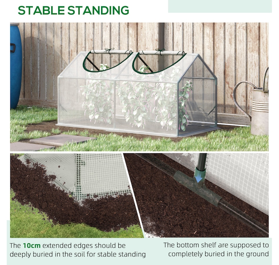 Image 976222_ALTMORE5.jpg, Product 976-222 / Price $36.99, Outsunny 47" x 24" x 24" Portable Mini Tunnel Greenhouse Garden Warm House from Outsunny on TSC.ca's Home & Garden department