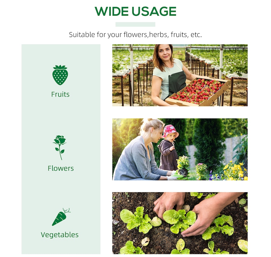 Image 976222_ALTMORE6.jpg, Product 976-222 / Price $36.99, Outsunny 47" x 24" x 24" Portable Mini Tunnel Greenhouse Garden Warm House from Outsunny on TSC.ca's Home & Garden department