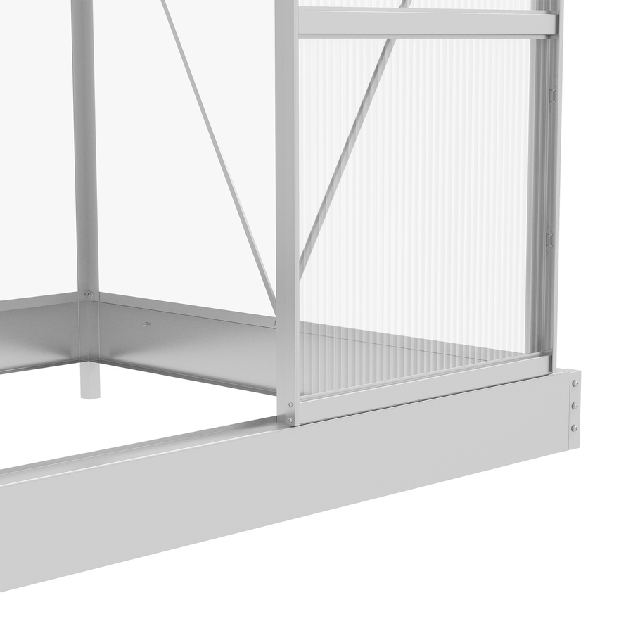 Image 976226_ALTMORE8.jpg, Product 976-226 / Price $279.99, Outsunny 6' x 4' Walk-In Polycarbonate Greenhouse with Foundation Window from Outsunny on TSC.ca's Home & Garden department