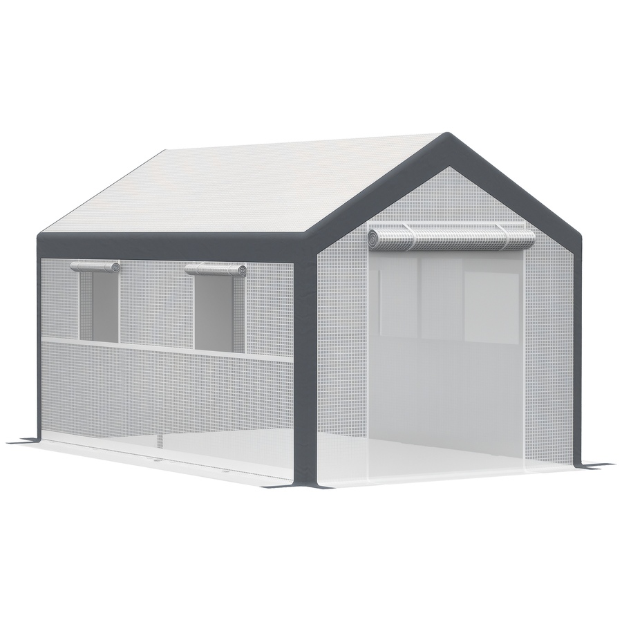 Image 976228.jpg, Product 976-228 / Price $256.99, Outsunny 7' x 12' x 7' Heavy Duty Walk-In Greenhouse Seed Growth Tent White from Outsunny on TSC.ca's Home & Garden department