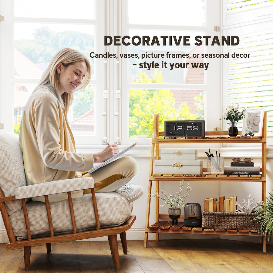 Image 976230_ALTMORE5.jpg, Product 976-230 / Price $81.99, Outsunny Outdoor Plant Stand, Foldable 3-Tier Wooden Plant Shelf from Outsunny on TSC.ca's Home & Garden department