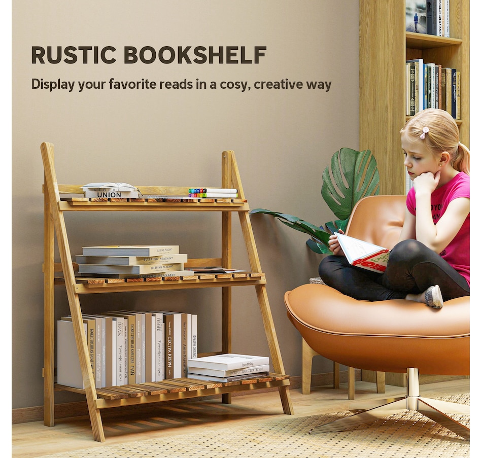 Image 976230_ALTMORE7.jpg, Product 976-230 / Price $74.99, Outsunny Outdoor Plant Stand, Foldable 3-Tier Wooden Plant Shelf from Outsunny on TSC.ca's Home & Garden department