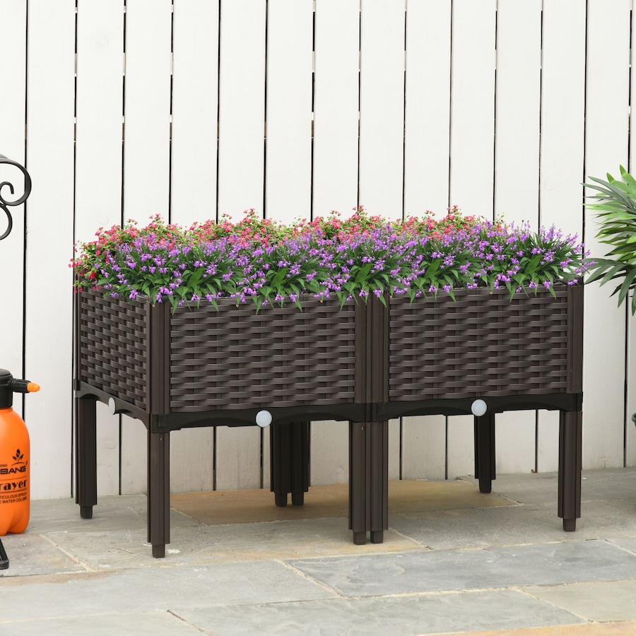 Image 976232_ALTMORE6.jpg, Product 976-232 / Price $65.99, Outsunny 2-piece Raised Garden Bed PP Raised Flower Bed from Outsunny on TSC.ca's Home & Garden department