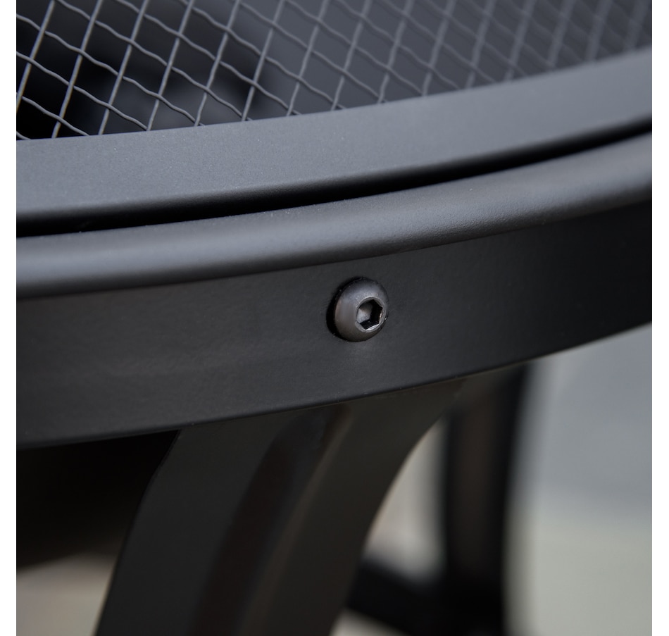 Image 976236_ALTMORE7.jpg, Product 976-236 / Price $94.99, Outsunny Outdoor Fire Pit, Wood Burner with Screen and Poker, Black from Outsunny on TSC.ca's department