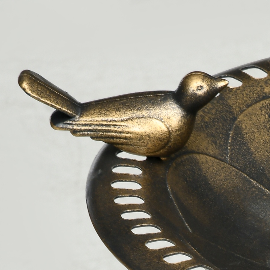 Image 976254_ALTMORE7.jpg, Product 976-254 / Price $56.99, Outsunny Bird Bath for Outdoors, Birdbath with Bird Decoration, Bronze from Outsunny on TSC.ca's Home & Garden department