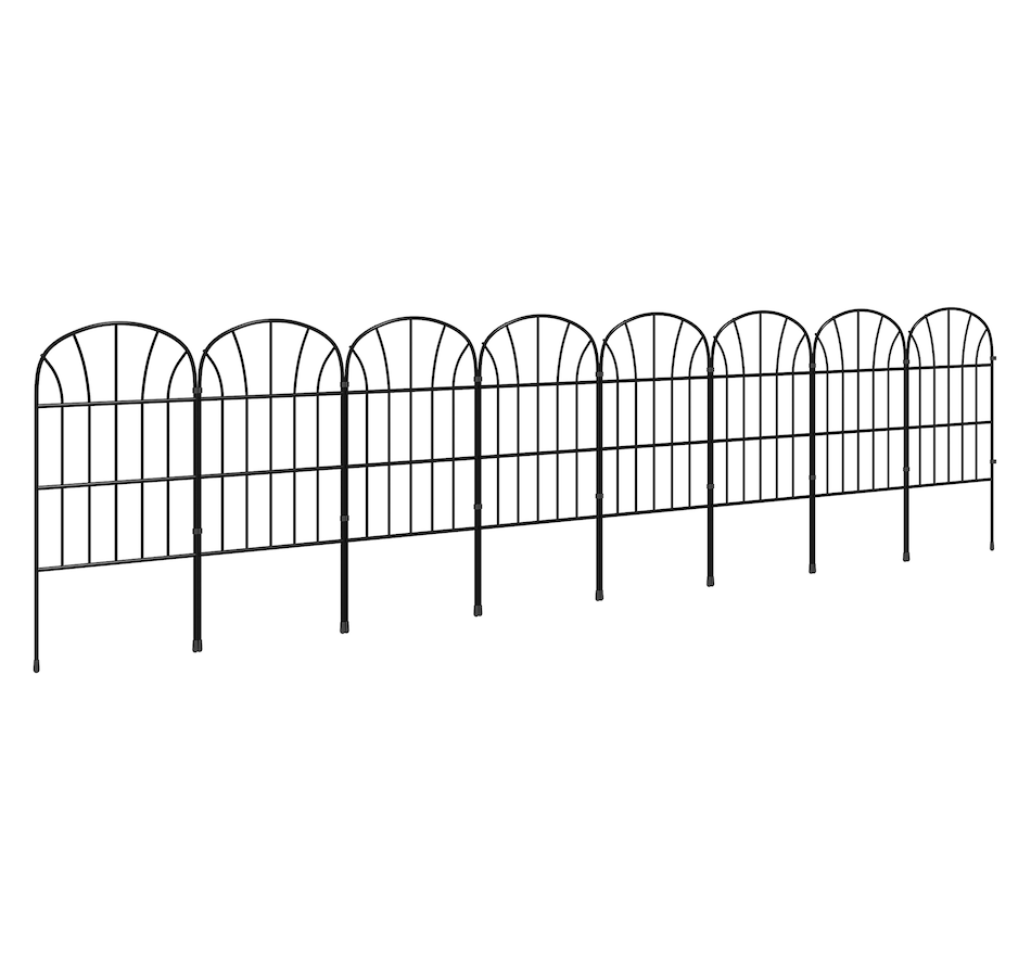 Image 976258.jpg, Product 976-258 / Price $66.99, Outsunny 8.7' Garden Fence Metal Border Flower Edging Fencing, Pack of 8 from Outsunny on TSC.ca's department