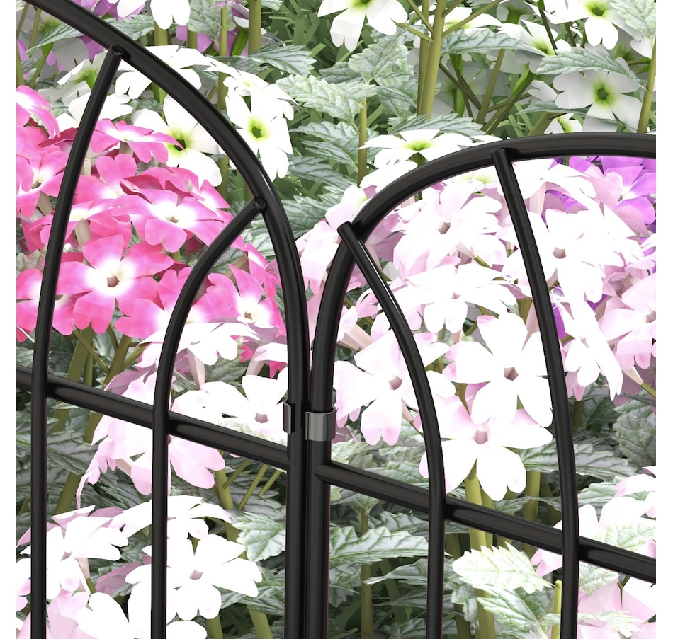 Image 976258_ALTMORE8.jpg, Product 976-258 / Price $66.99, Outsunny 8.7' Garden Fence Metal Border Flower Edging Fencing, Pack of 8 from Outsunny on TSC.ca's department