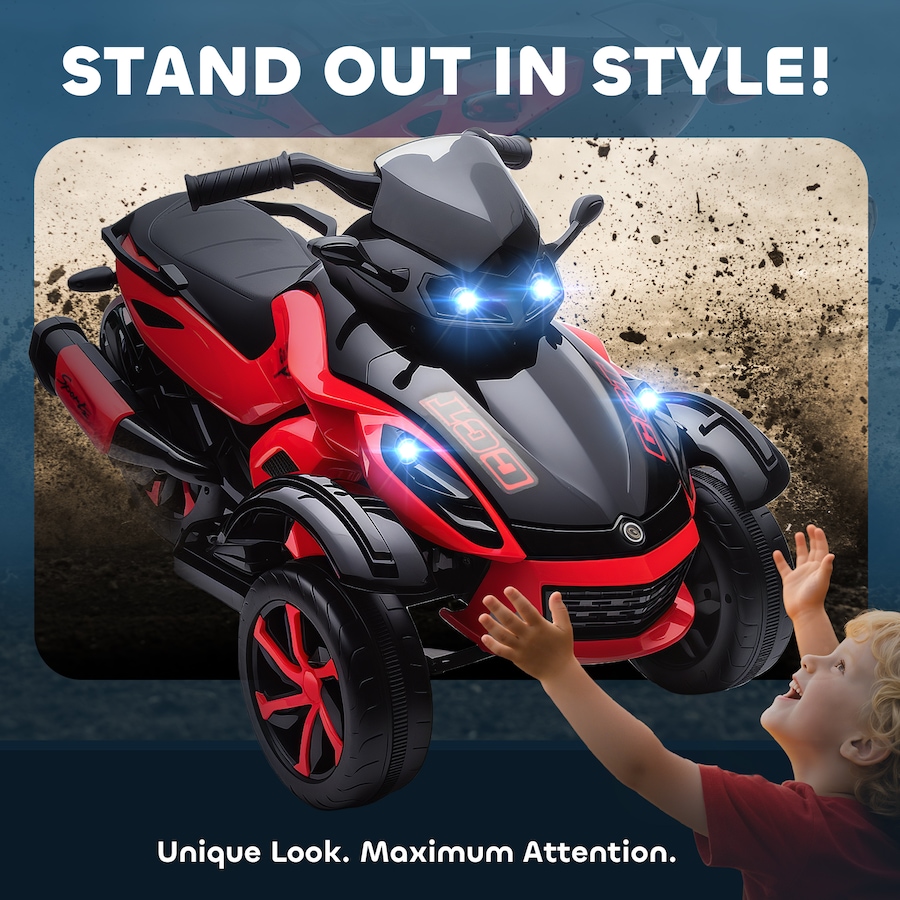 Image 976276_ALTMORE7.jpg, Product 976-276 / Price $139.99, Qaba Kids ATV, 12V 3 Wheeler, Quad for Children 3-8 Years with Soft Start from Qaba on TSC.ca's Toys & Hobbies department