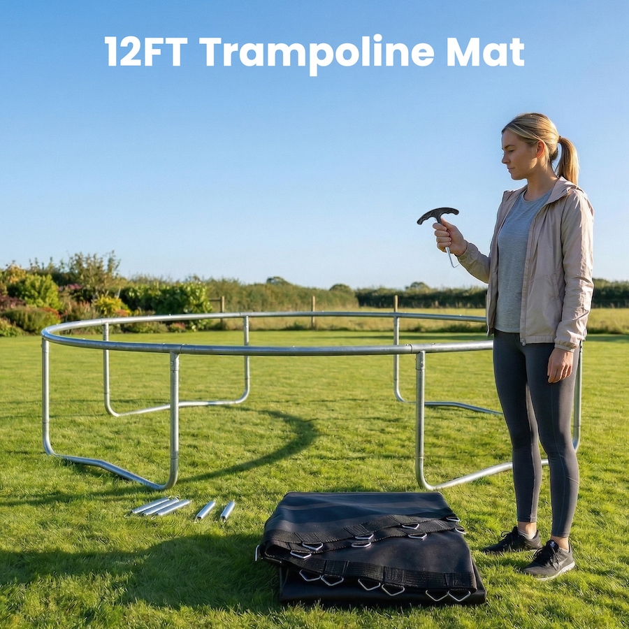 Image 976434_ALTMORE10.jpg, Product 976-434 / Price $54.99, Soozier Replacement Trampoline Mat with 72 V-Hooks, Fits 12ft Trampoline from Soozier on TSC.ca's Health & Fitness department