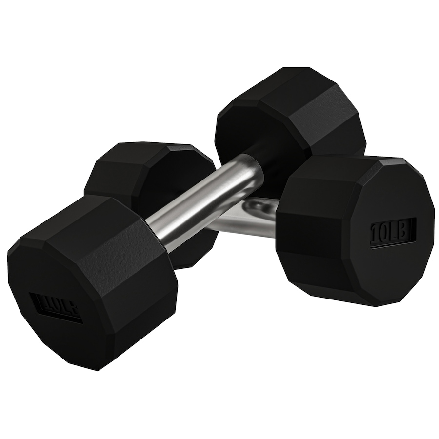 Image 976435.jpg, Product 976-435 / Price $34.99, Soozier Weights Dumbbells Set with Non-Slip Grip for Home Gym, 2 x 10lbs from Soozier on TSC.ca's Health & Fitness department