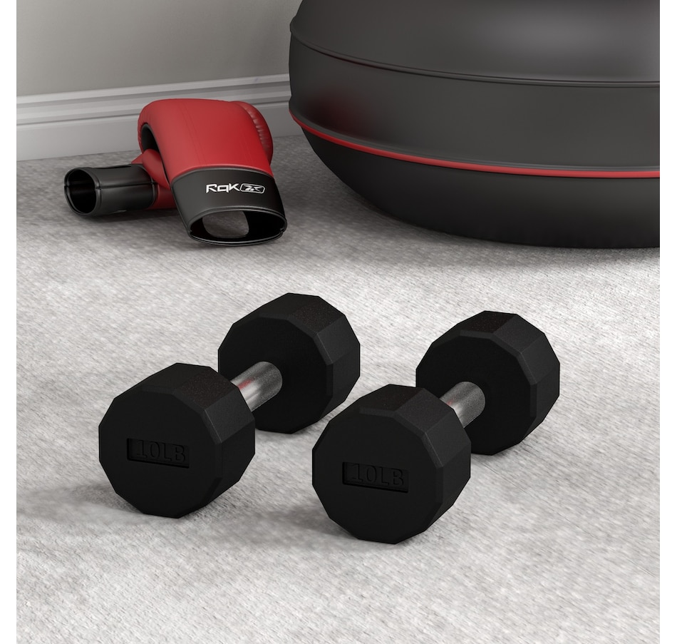 Image 976435_ALTMORE8.jpg, Product 976-435 / Price $32.99, Soozier Weights Dumbbells Set with Non-Slip Grip for Home Gym, 2 x 10lbs from Soozier on TSC.ca's Health & Fitness department