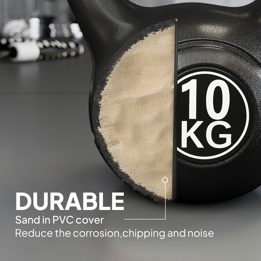 Image 976436_ALTMORE4.jpg, Product 976-436 / Price $38.99, Soozier 22lb Fitness Kettlebell, Plastic Exercise Weight with Sand from Soozier on TSC.ca's Health & Fitness department