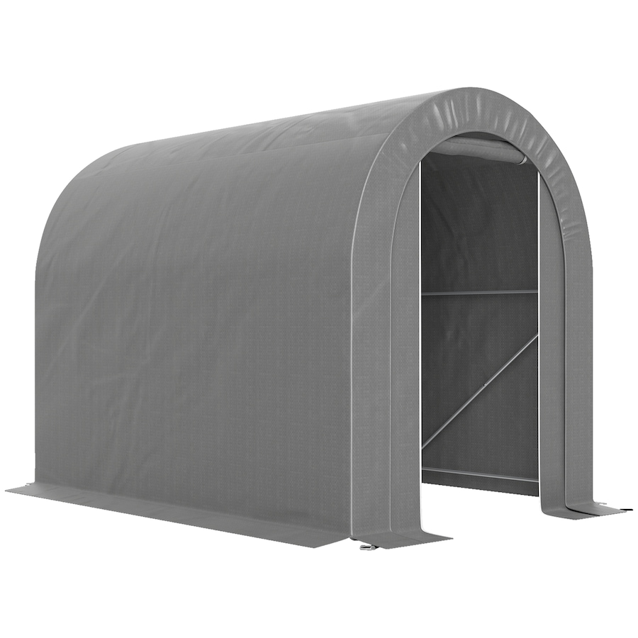Image 976441.jpg, Product 976-441 / Price $169.99, Outsunny 5' x 8' Outdoor Storage Shed, Galvanised Steel Portable Bike Shed from Outsunny on TSC.ca's Home & Garden department
