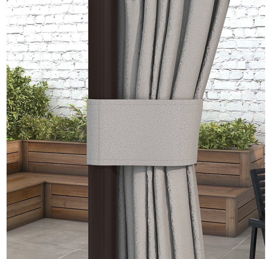 Image 976443_ALTMORE7.jpg, Product 976-443 / Price $349.99, Outsunny 10' x 10' 2-Tier Patio Gazebo with Mesh Sidewalls, Light Grey from Outsunny on TSC.ca's Home & Garden department