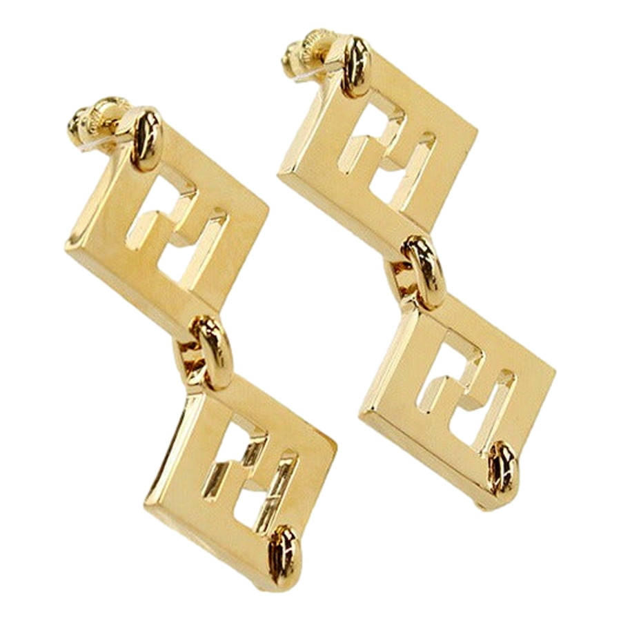 Image 976455_ALTMORE7.jpg, Product 976-455 / Price $930.00, Fendi Forever FF Gold Tone Metal Dangle Stud Earrings from Fendi on TSC.ca's Fashion department
