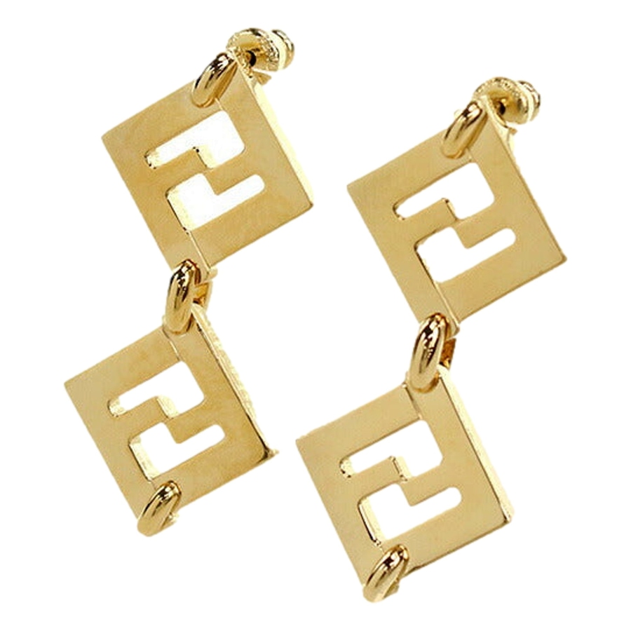 Image 976455_ALTMORE9.jpg, Product 976-455 / Price $930.00, Fendi Forever FF Gold Tone Metal Dangle Stud Earrings from Fendi on TSC.ca's Fashion department