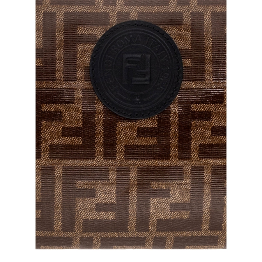 Image 976457_ALTMORE16.jpg, Product 976-457 / Price $1,034.00, Fendi FF Zucca Brown Coated Canvas Flat Zipper Pouch Clutch from Fendi on TSC.ca's Fashion department