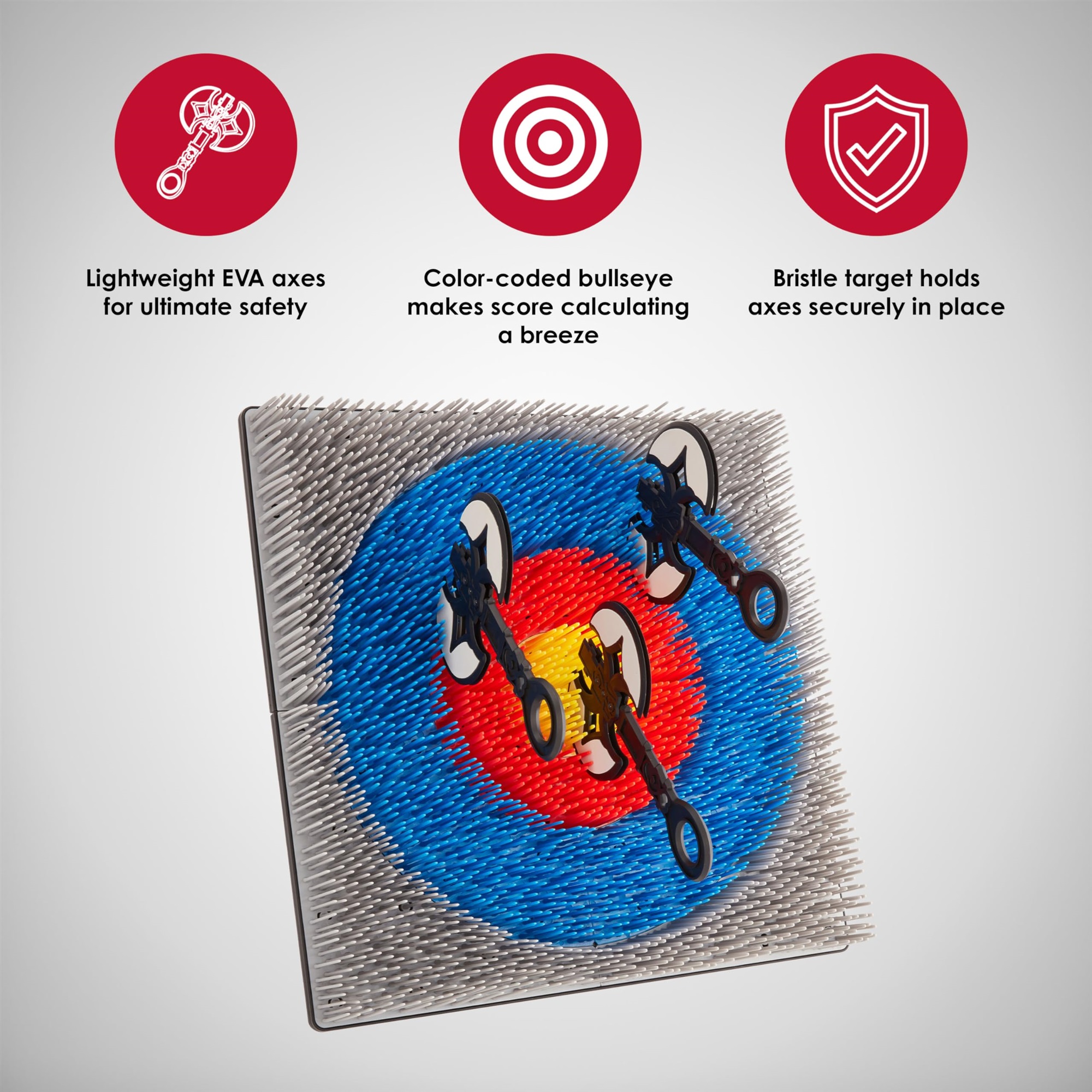 10個セット 青かすみ石目5.5丼 [ 17.3×9.8㎝ ] Jumbl Wall-Mounted Axe Throwing Game, Indoor Foam Axe Set with