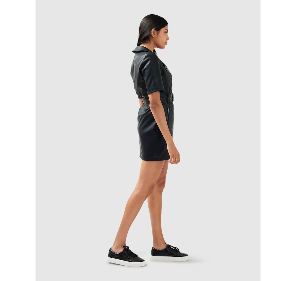 Image 976487_ALTMORE3.jpg, Product 976-487 / Price $59.98, belle & bloom Wild Nights Vegan Leather Mini Dress from belle & bloom on TSC.ca's Fashion department