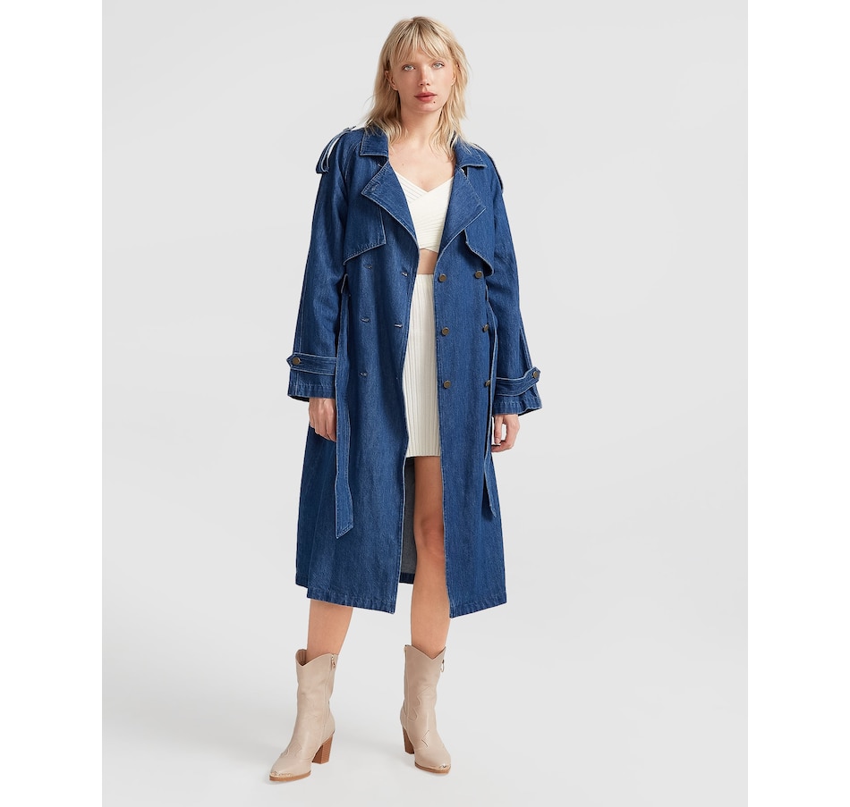 Image 976507_ALTMORE2.jpg, Product 976-507 / Price $149.97, belle & bloom Wild Skies Denim Trench from belle & bloom on TSC.ca's Fashion department