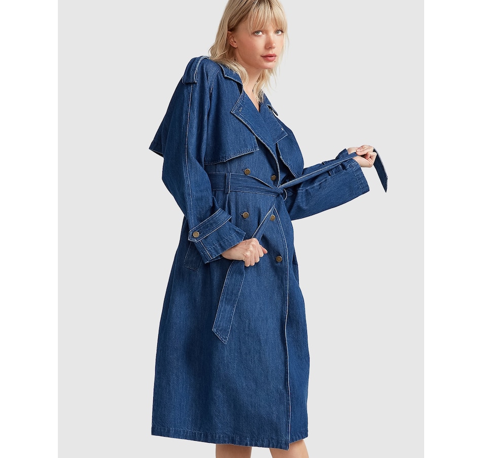 Image 976507_ST01.jpg, Product 976-507 / Price $149.97, belle & bloom Wild Skies Denim Trench from belle & bloom on TSC.ca's Fashion department