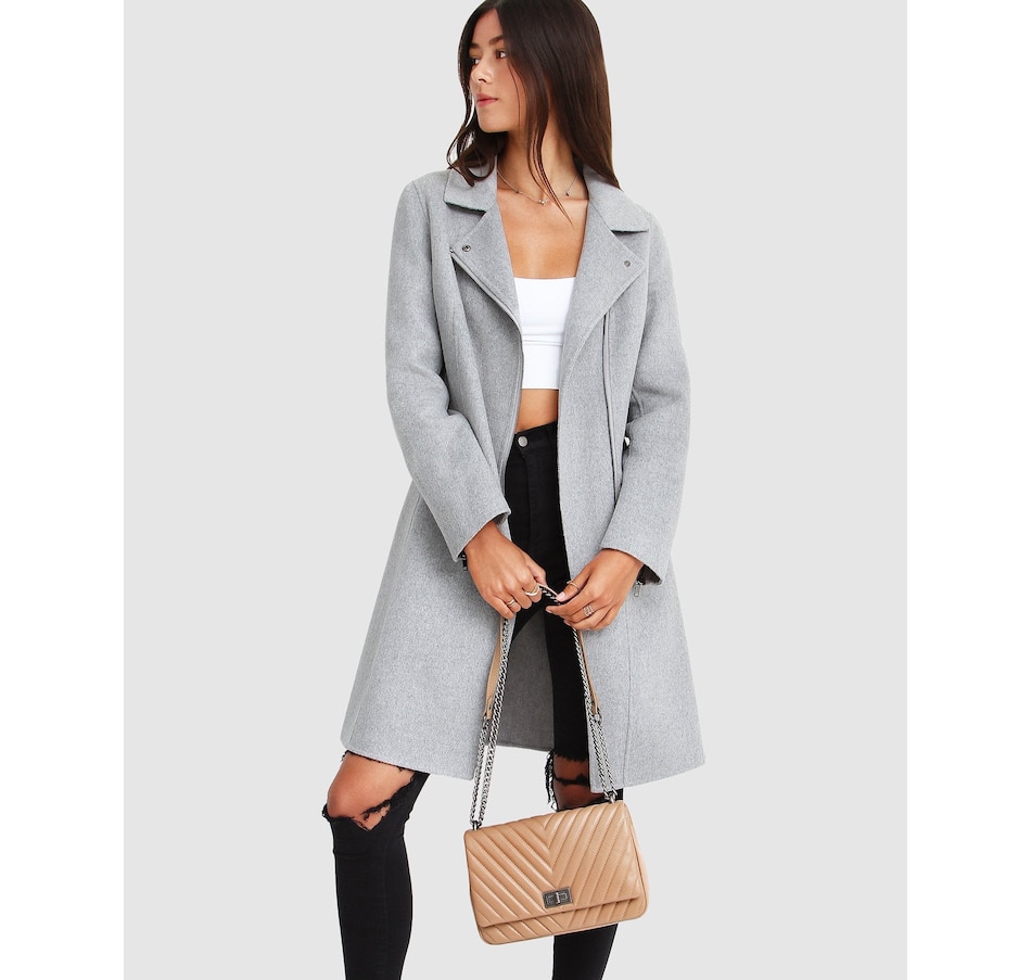 Image 976512_ALTMORE9.jpg, Product 976-512 / Price $179.97 - $209.97, belle & bloom Last Chance Wool Blend Moto Coat from belle & bloom on TSC.ca's Fashion department