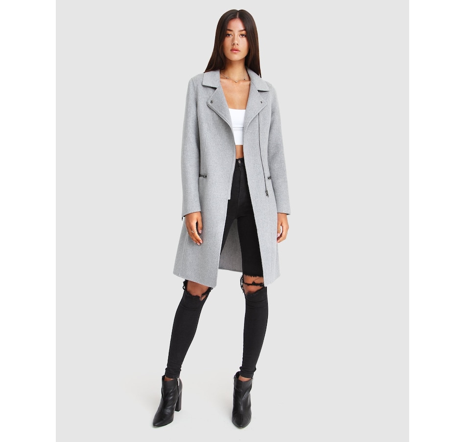 Image 976512_ST02.jpg, Product 976-512 / Price $179.97 - $209.97, belle & bloom Last Chance Wool Blend Moto Coat from belle & bloom on TSC.ca's Fashion department