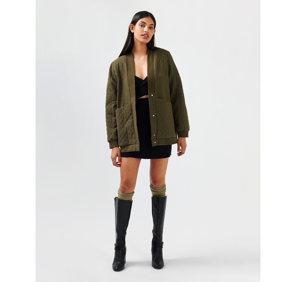 Image 976520_ST02.jpg, Product 976-520 / Price $119.97, belle & bloom Over It Quilted Bomber from belle & bloom on TSC.ca's Fashion department