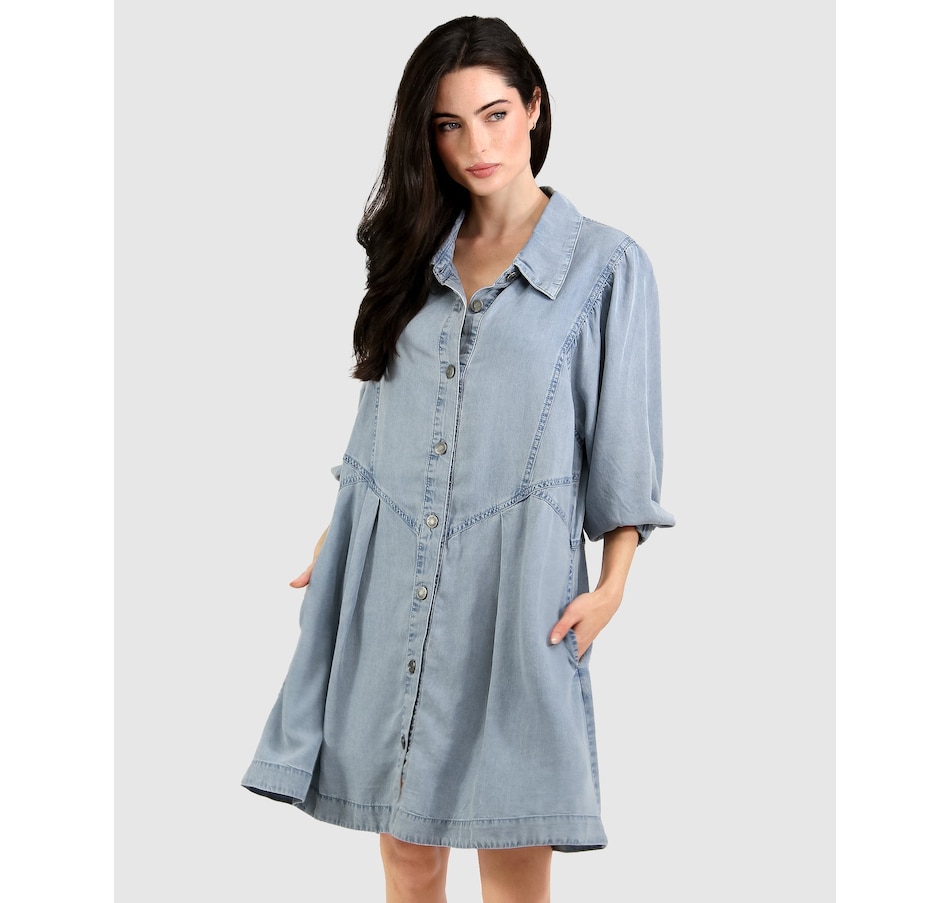 Image 976525_ALTMORE1.jpg, Product 976-525 / Price $134.96, belle & bloom Supercut Denim Dress from belle & bloom on TSC.ca's Fashion department