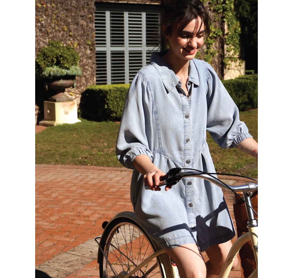 Image 976525_ST01.jpg, Product 976-525 / Price $134.96, belle & bloom Supercut Denim Dress from belle & bloom on TSC.ca's Fashion department