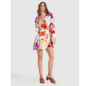 belle &amp; bloom The Dancer Longsleeve Mini Wrap Dress