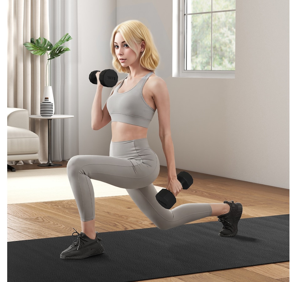 Image 976627_ALTMORE1.jpg, Product 976-627 / Price $69.99, Soozier Weights Dumbbells Set with Non-Slip Grip for Home Gym, 2 x 20lbs from Soozier on TSC.ca's Health & Fitness department