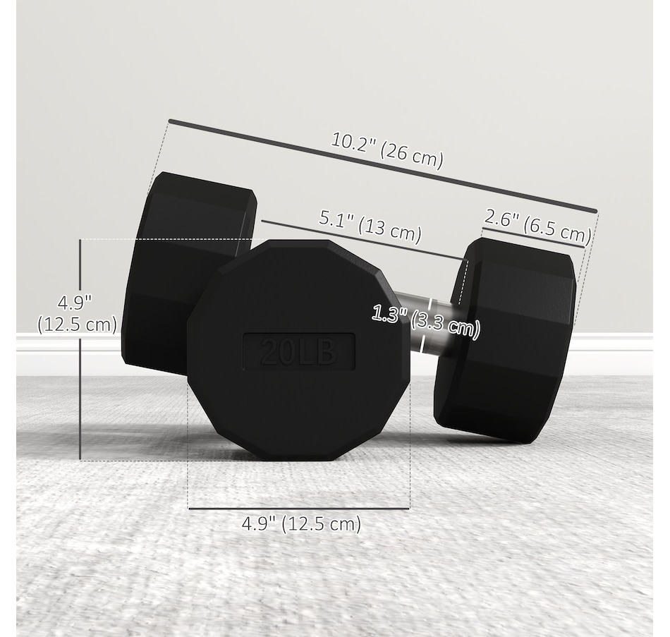 Image 976627_ALTMORE2.jpg, Product 976-627 / Price $69.99, Soozier Weights Dumbbells Set with Non-Slip Grip for Home Gym, 2 x 20lbs from Soozier on TSC.ca's Health & Fitness department