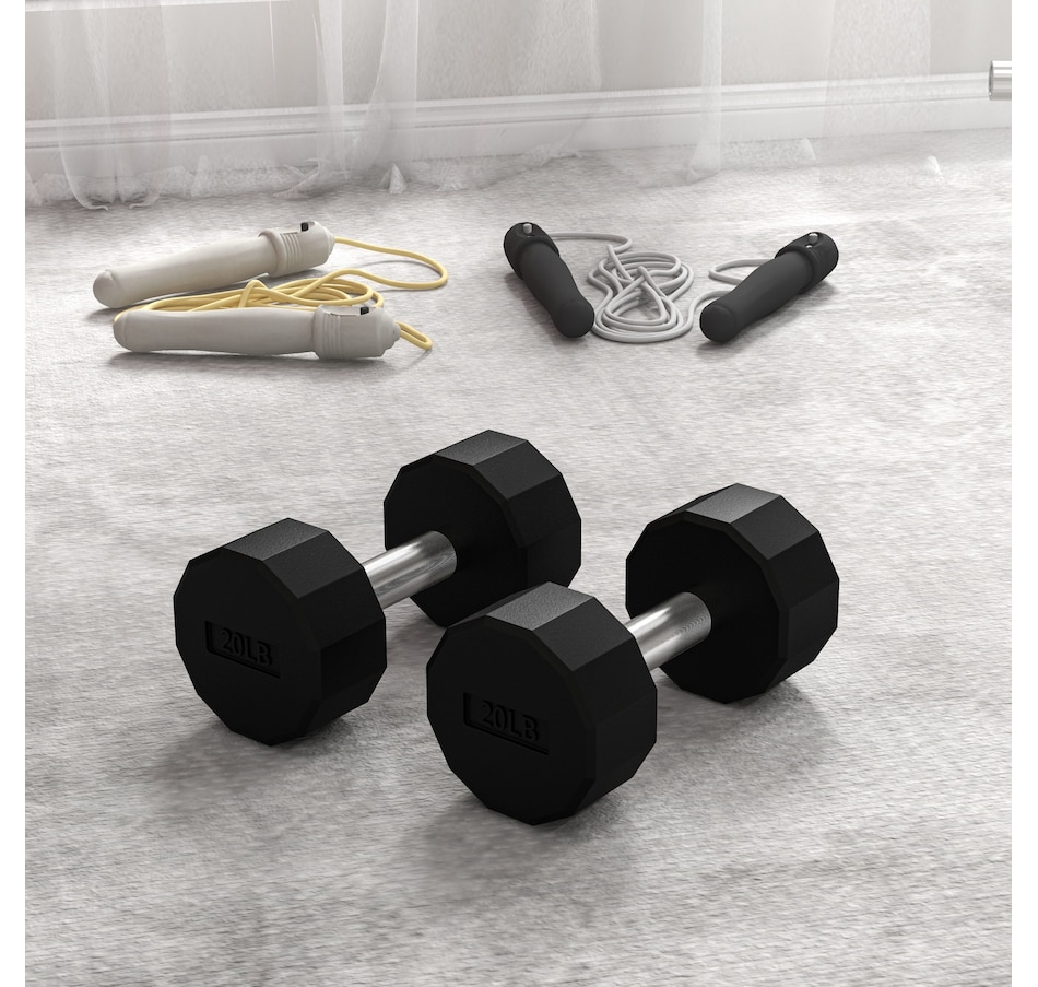 Image 976627_ALTMORE7.jpg, Product 976-627 / Price $69.99, Soozier Weights Dumbbells Set with Non-Slip Grip for Home Gym, 2 x 20lbs from Soozier on TSC.ca's Health & Fitness department