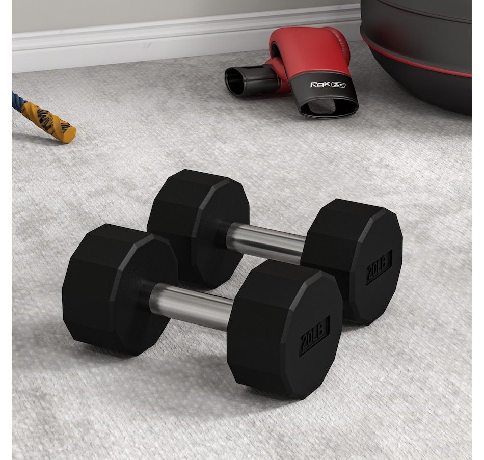 Image 976627_ALTMORE8.jpg, Product 976-627 / Price $69.99, Soozier Weights Dumbbells Set with Non-Slip Grip for Home Gym, 2 x 20lbs from Soozier on TSC.ca's Health & Fitness department