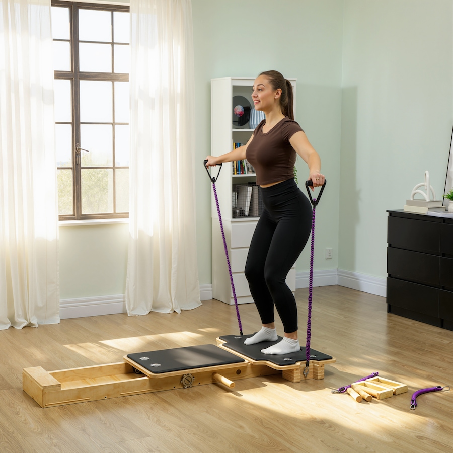 Image 976628_ALTMORE1.jpg, Product 976-628 / Price $199.99, Soozier Foldable Pilates Reformer Machine, Multifunctional Pilates Board from Soozier on TSC.ca's Health & Fitness department