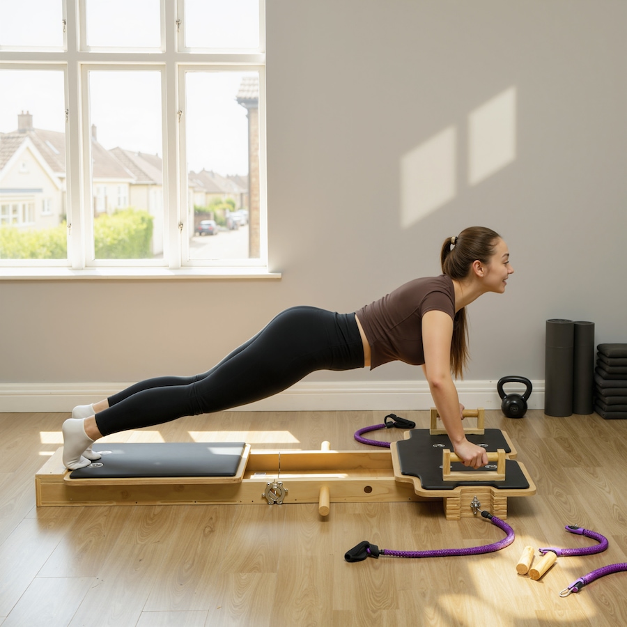 Image 976628_ALTMORE8.jpg, Product 976-628 / Price $199.99, Soozier Foldable Pilates Reformer Machine, Multifunctional Pilates Board from Soozier on TSC.ca's Health & Fitness department