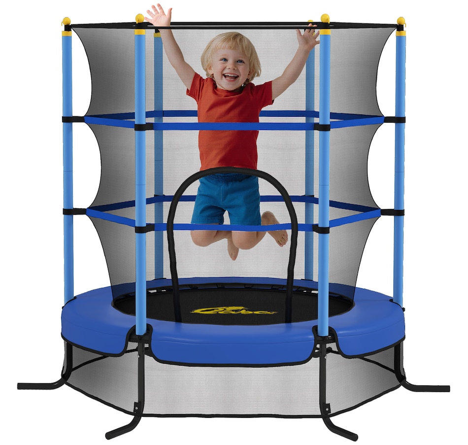 Image 976630.jpg, Product 976-630 / Price $98.99, Qaba Kids Trampoline, Indoor Outdoor Exercise Fitness Equipment, Blue from Qaba on TSC.ca's Home & Garden department