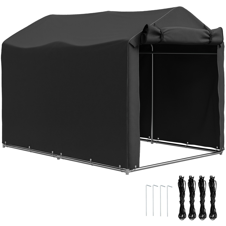 Image 976641.jpg, Product 976-641 / Price $129.99, Outsunny Outdoor Shelter, Motorcycle Tent w/Roll-up Zipper Door, Black from Outsunny on TSC.ca's Home & Garden department