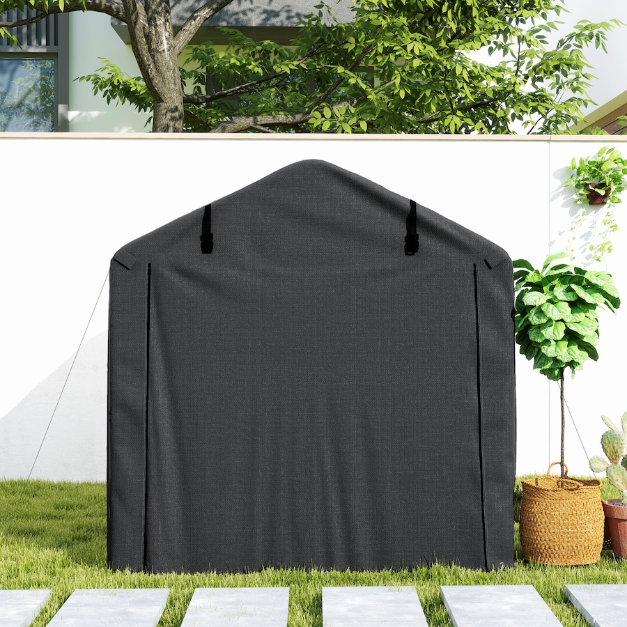 Image 976641_ALTMORE7.jpg, Product 976-641 / Price $129.99, Outsunny Outdoor Shelter, Motorcycle Tent w/Roll-up Zipper Door, Black from Outsunny on TSC.ca's Home & Garden department