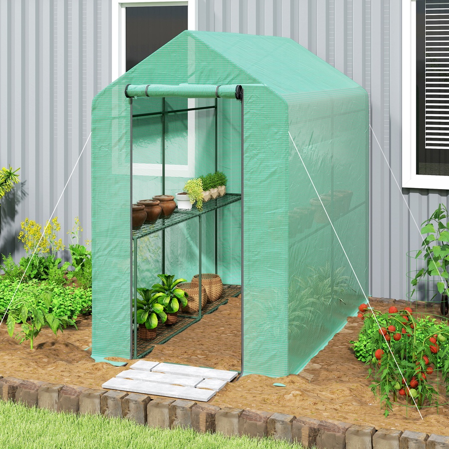 Image 976644_ALTMORE1.jpg, Product 976-644 / Price $79.99, Outsunny Walk-in Greenhouse, Plant Flower Growth Warm House, Green from Outsunny on TSC.ca's Home & Garden department