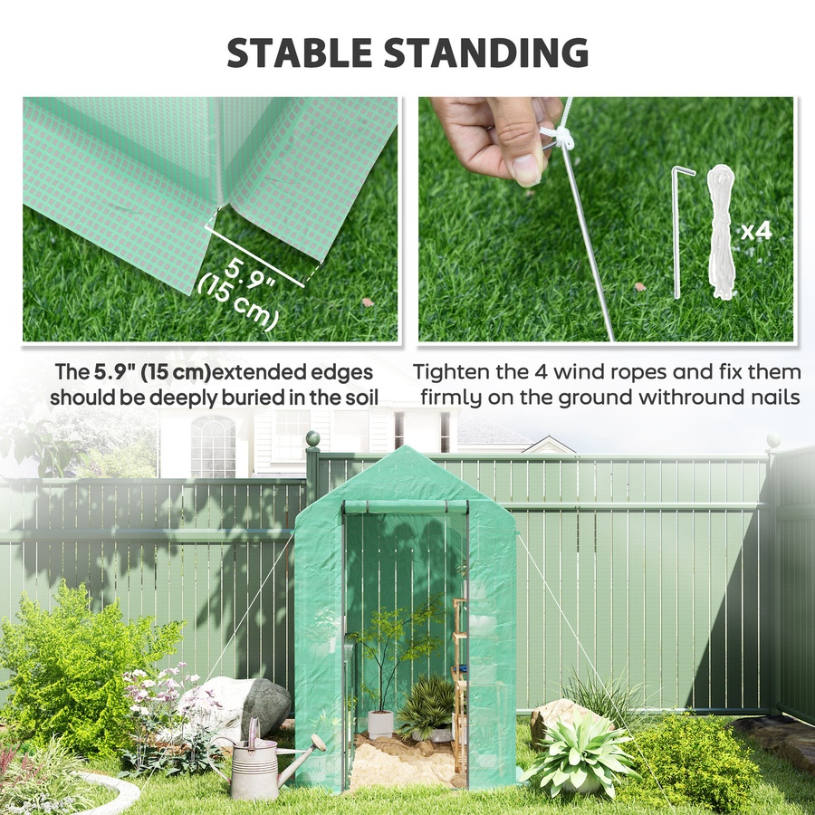 Image 976644_ALTMORE5.jpg, Product 976-644 / Price $79.99, Outsunny Walk-in Greenhouse, Plant Flower Growth Warm House, Green from Outsunny on TSC.ca's Home & Garden department