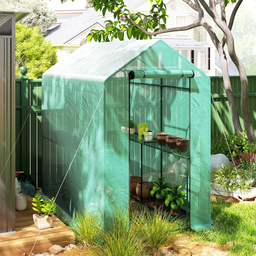 Image 976644_ALTMORE7.jpg, Product 976-644 / Price $79.99, Outsunny Walk-in Greenhouse, Plant Flower Growth Warm House, Green from Outsunny on TSC.ca's Home & Garden department