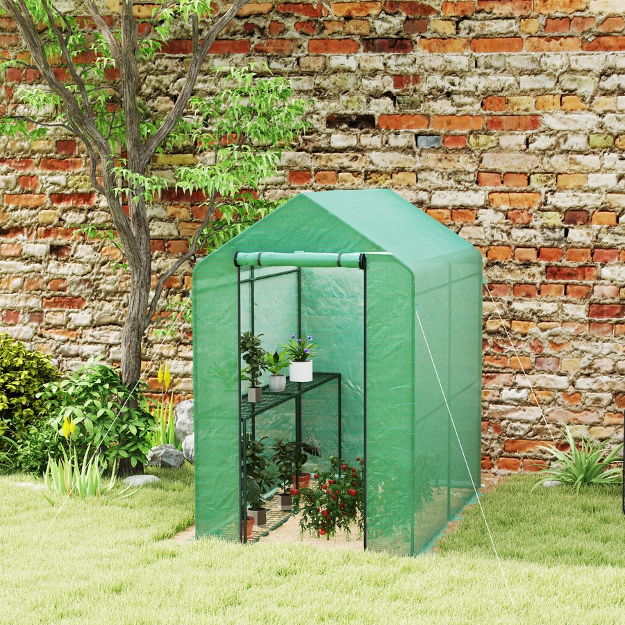 Image 976644_ALTMORE8.jpg, Product 976-644 / Price $79.99, Outsunny Walk-in Greenhouse, Plant Flower Growth Warm House, Green from Outsunny on TSC.ca's Home & Garden department