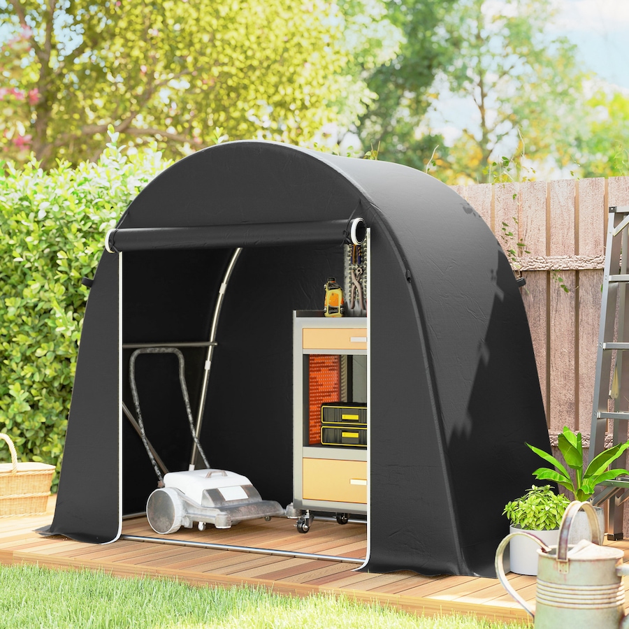 Image 976647_ALTMORE1.jpg, Product 976-647 / Price $129.99, Outsunny 8' x 4' Portable Shed, Waterproof Outdoor Storage Shed Bike Tent from Outsunny on TSC.ca's Home & Garden department