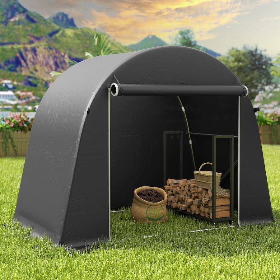 Image 976647_ALTMORE6.jpg, Product 976-647 / Price $129.99, Outsunny 8' x 4' Portable Shed, Waterproof Outdoor Storage Shed Bike Tent from Outsunny on TSC.ca's Home & Garden department