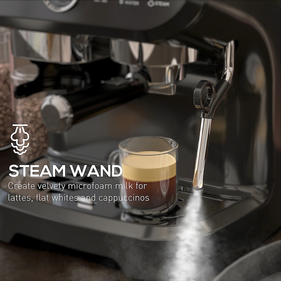 Image 976648_ALTMORE4.jpg, Product 976-648 / Price $288.03, HOMCOM Espresso Machine with Milk Frother, 15 Bar Espresso Maker, Black from HOMCOM on TSC.ca's Kitchen department