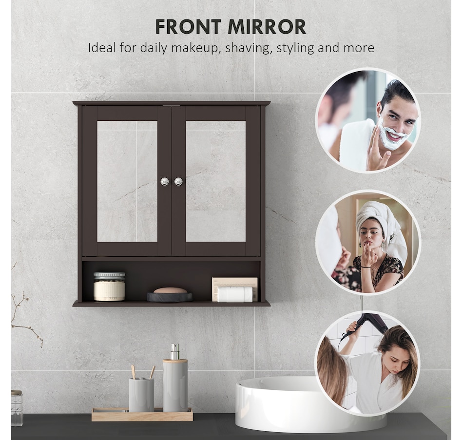 Image 976661_ALTMORE12.jpg, Product 976-661 / Price $62.99 - $72.99, kleankin Medicine Cabinet, Wall-Mounted Bathroom Mirror from Kleankin on TSC.ca's Home & Garden department