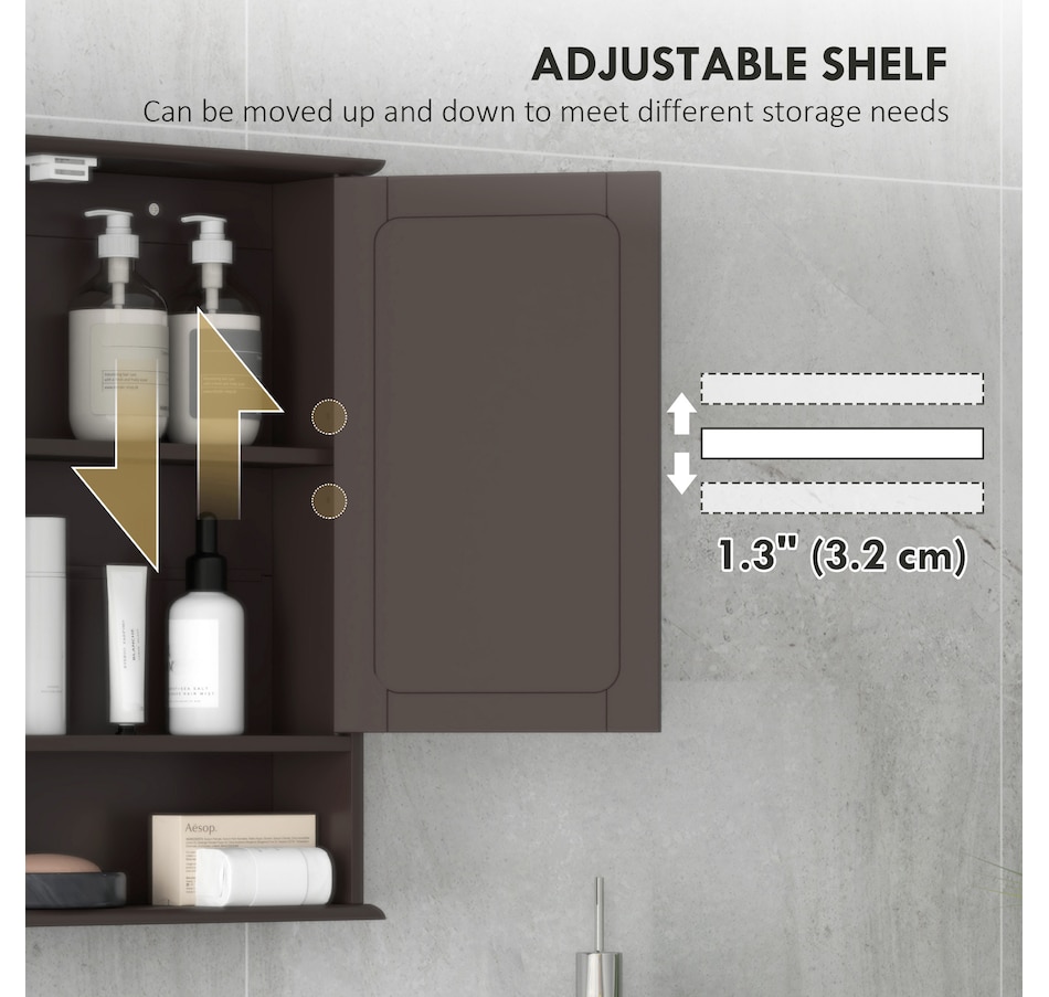 Image 976661_ALTMORE13.jpg, Product 976-661 / Price $62.99 - $72.99, kleankin Medicine Cabinet, Wall-Mounted Bathroom Mirror from Kleankin on TSC.ca's Home & Garden department