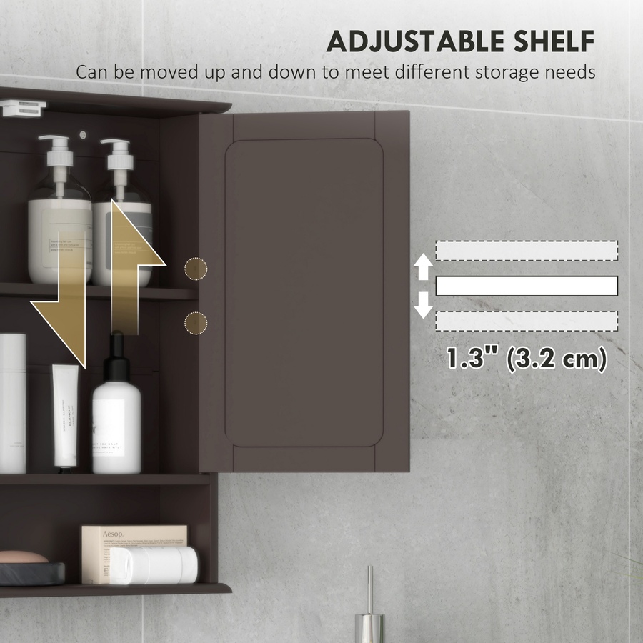 Image 976661_ALTMORE13.jpg, Product 976-661 / Price $62.99 - $69.99, kleankin Medicine Cabinet, Wall-Mounted Bathroom Mirror from Kleankin on TSC.ca's Home & Garden department